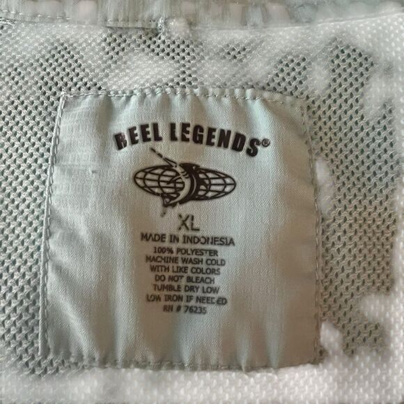 Reel legends light blue fishing shirt. Size xl - Picture 3 of 6